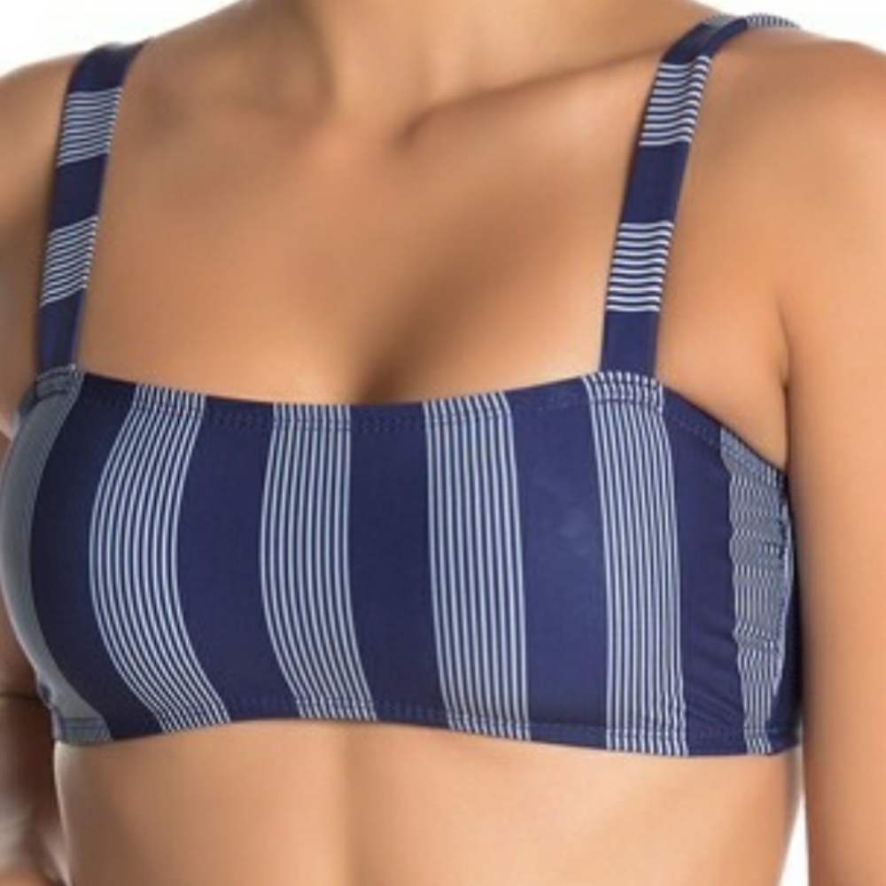 Splendid Longline Strappy Bandeau Bikini Top